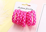 Multi Coloured Pack Of Cotton Print Elasticated Bobble Hairband Hair Accessories