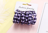 Multi Coloured Pack Of Cotton Print Elasticated Bobble Hairband Hair Accessories