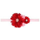 Children's Elasticated Headband Floral Detail Hair Accessory For Babies To Toddlers