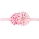 Children's Elasticated Headband Floral Detail Hair Accessory For Babies To Toddlers