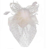 Wedding Feather and Veil Fascinator