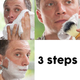 Traditional Men's Moustache & Beard Wet Shaving Barbers Brush