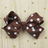 1 Piece Solid Bow Girls Hair Accessory With A Choice Of Clip. Bobble Or Headband