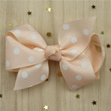 1 Piece Solid Bow Girls Hair Accessory With A Choice Of Clip. Bobble Or Headband