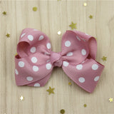 1 Piece Solid Bow Girls Hair Accessory With A Choice Of Clip. Bobble Or Headband