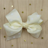 1 Piece Solid Bow Girls Hair Accessory With A Choice Of Clip. Bobble Or Headband