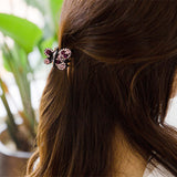 Christmas or Special Occasion Rhinestone Butterfly Claw Style Hair Clip Hair Jewelry